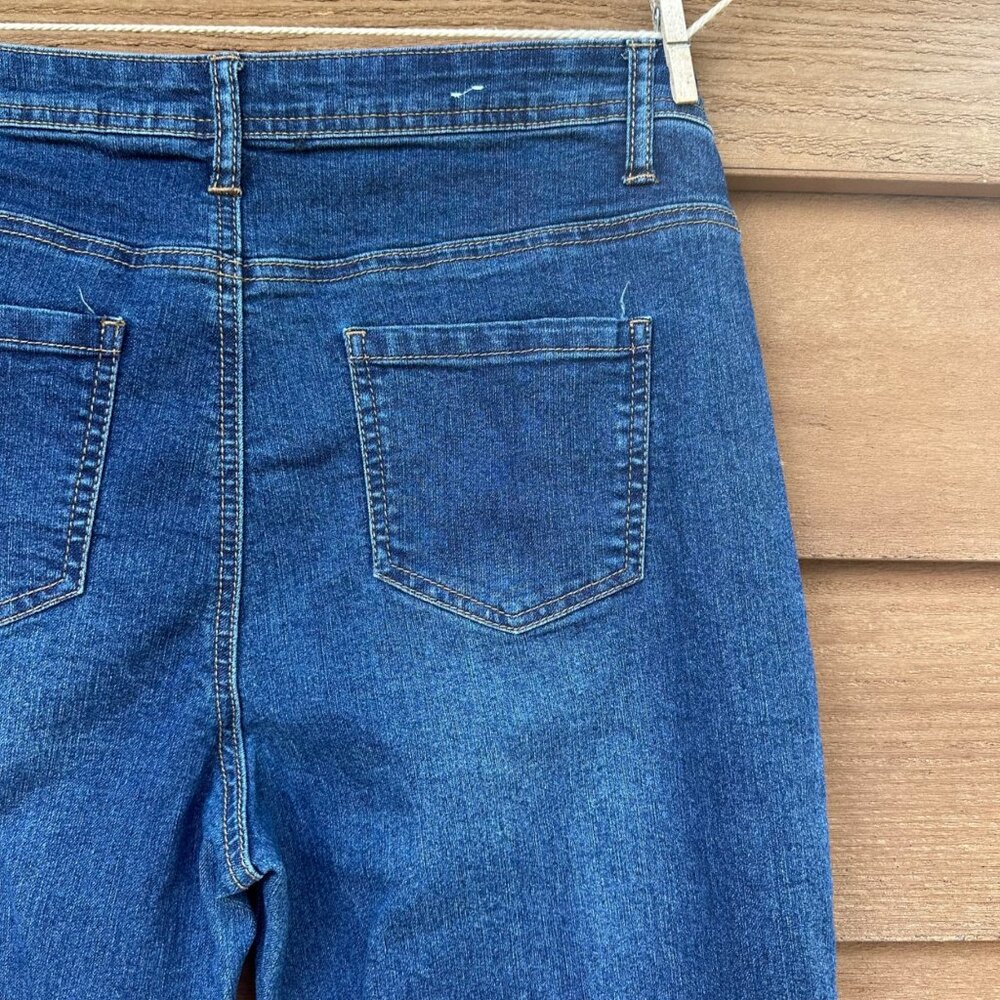 Bcc Jeans Womens Mid-Rise Stretch Denim Straight-Leg Size 10R Blue - Picture 11 of 13
